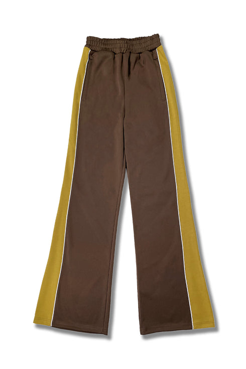 CYCLE LINE JERSEY PANTS -BROWN-